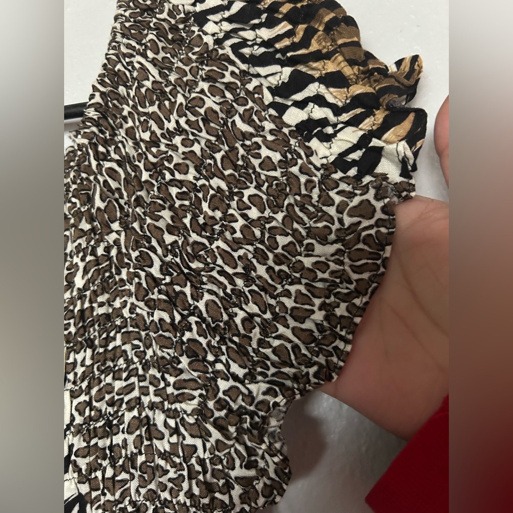 Y2K west side design zebra/cheetah print maxi sundress - Picture 4 of 7